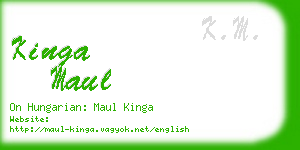 kinga maul business card